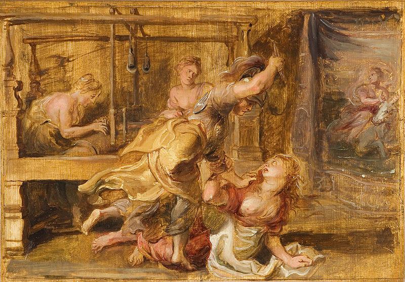 Peter Paul Rubens Pallas and Arachne Spain oil painting art